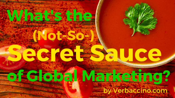 Verbaccino Blog - Secret Sauce